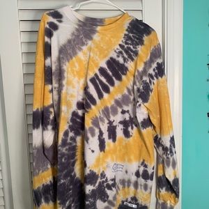 Towson University colors Tie dye Long Sleeve